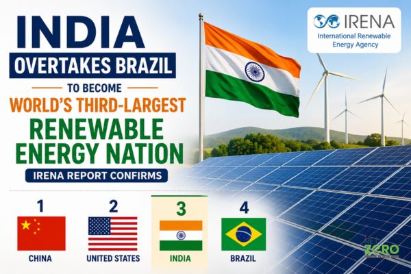 India Overtakes Brazil to Become World's Third-Largest Renewable Energy Nation, IRENA Report Confirms