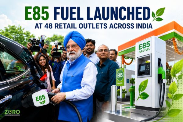 E85 Fuel Launched at 48 Retail Outlets Across India to Boost Clean Mobility