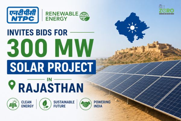 NTPC Renewable Energy Invites Bids for 300 MW Solar Project in Rajasthan