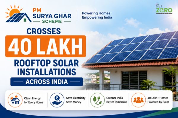 PM Surya Ghar Scheme Crosses 40 Lakh Rooftop Solar Installations Across India