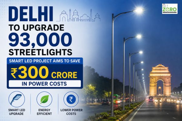 Delhi to Upgrade 93,000 Streetlights; Smart LED Project Aims to Save ₹300 Crore in Power Costs