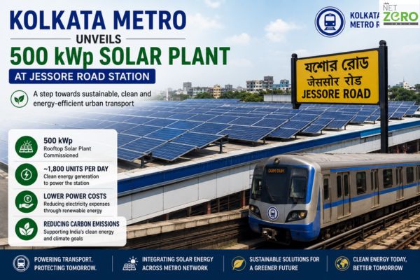 Kolkata Metro Commissions 500 kWp Solar Plant at Jessore Road Station