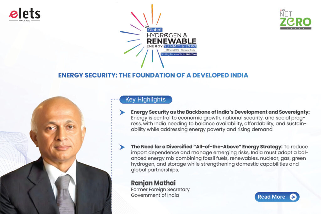 Energy Security the Foundation of a Developed India