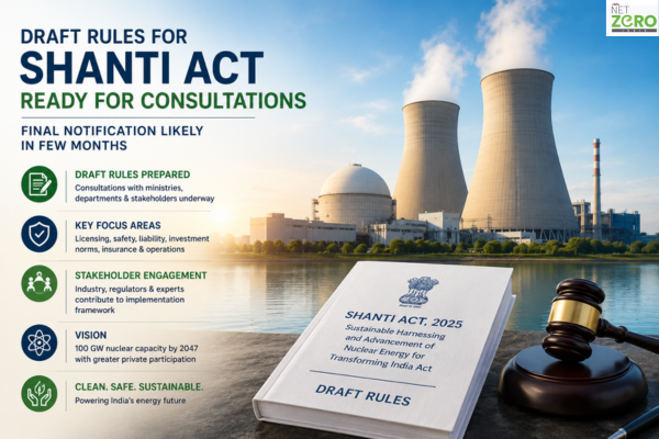 Draft Rules for SHANTI Act Ready; Final Nuclear Policy Framework Expected in Coming Months